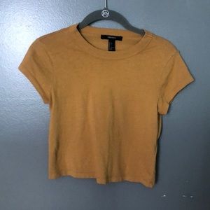 mustard yellow t shirt